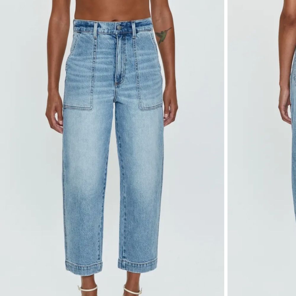 NWT Pistola hi waist Turner barrel jean in Provence